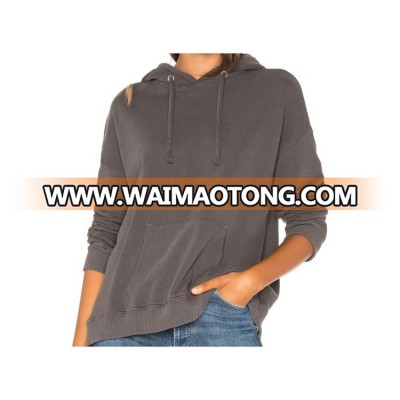 Front kangaroo pocket Terry fabric Women Oversized hoodie