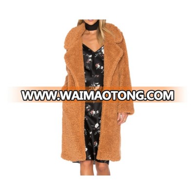 New arrivals High Quality Women winter clothing Oversized Long Shag Coat