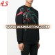 2017 New Style Custom Black 100%Cotton Mens Round Neck Pullover Sweatshirt